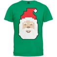 thumbnail image 1 of 8 Bit Santa Adult Green T-Shirt - X-Large, 1 of 1