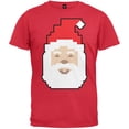 thumbnail image 1 of 8 Bit Santa Adult Red T-Shirt - X-Large, 1 of 1