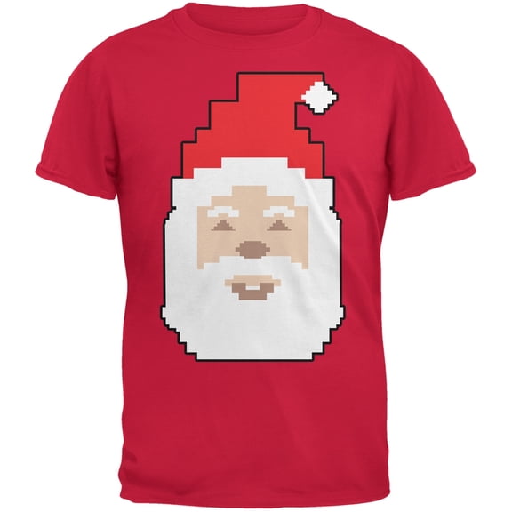 8 Bit Santa Red Youth T-Shirt - Youth Large