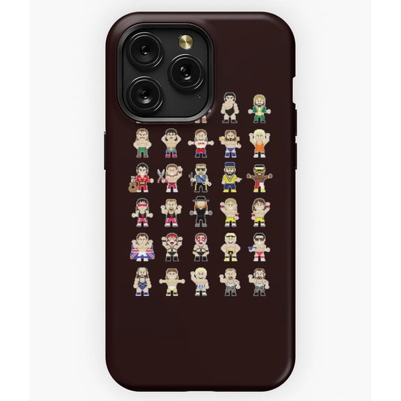 8 Bit Wrestlers 22 Retro Gaming G2661 Phone Case for iPhone17 16 15 14 13 12 11 Pro Max