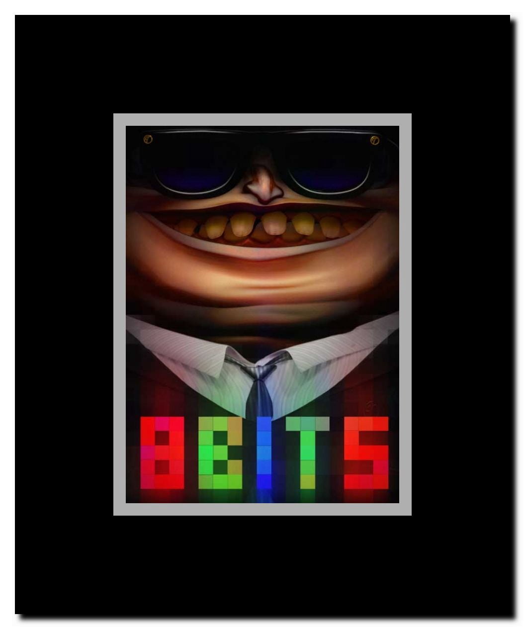 8 Bits Framed Movie Poster