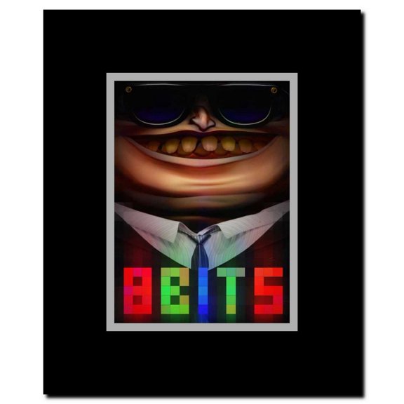 8 Bits Framed Movie Poster