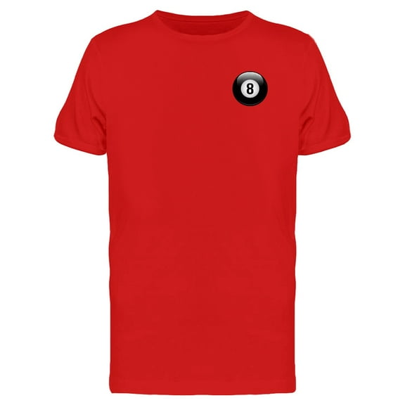 8 Black Billiard Pool Ball T-Shirt Men -Image by Shutterstock, Male 3X-Large