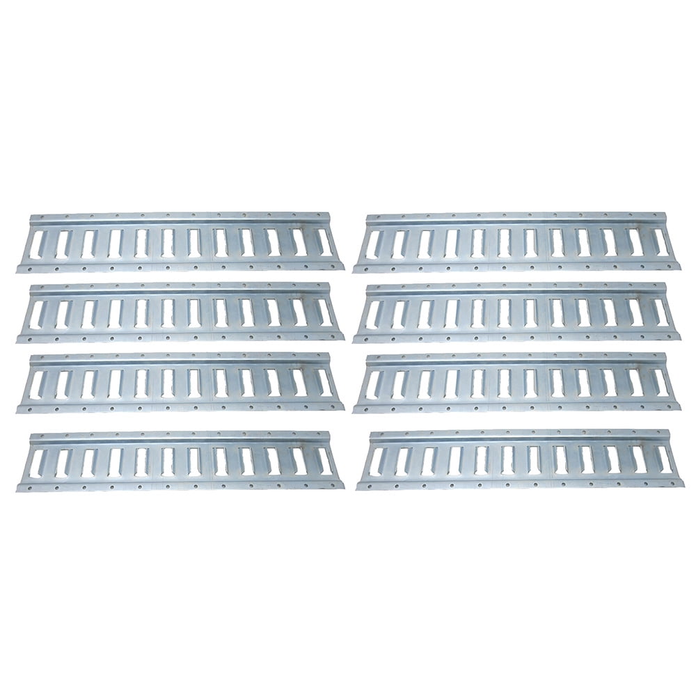 (8) Black Enamel Finish Steel E Track TieDown Rail System for Truck