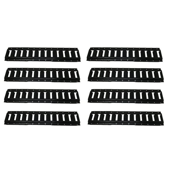 (8) Black Enamel Finish Steel E Track Tie-Down Rail System for Truck/Trailer