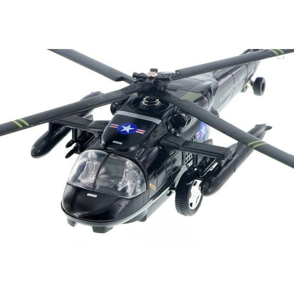 8" Black Hawk Helicopter Diecast Army Sikorsky UH-60 Military Model Airplane Toy