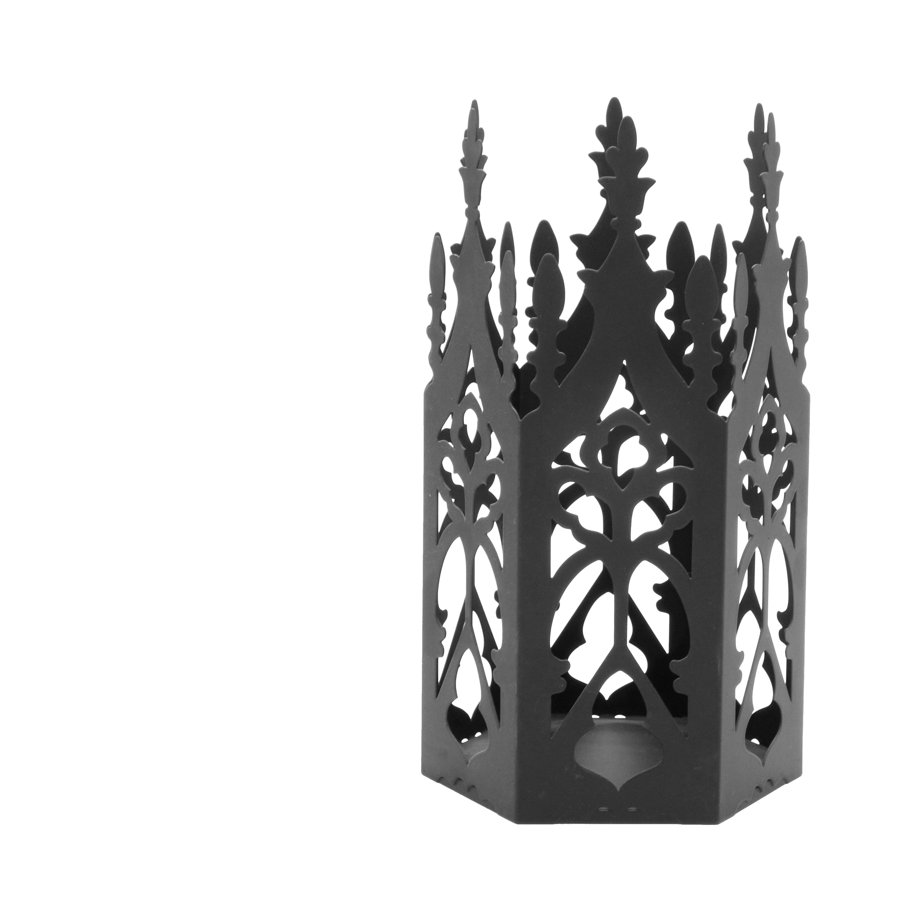 8”; Black Metal Candle Holder Tabletop Accent by Ashland®, Halloween