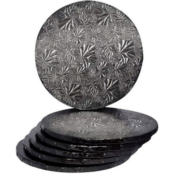 8" Black Round Drum 1/2", 6 count