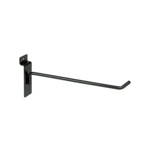 8" Black Slatwall Peg Hooks – Durable Metal Hooks for Display Panels, Multi-Pack Options