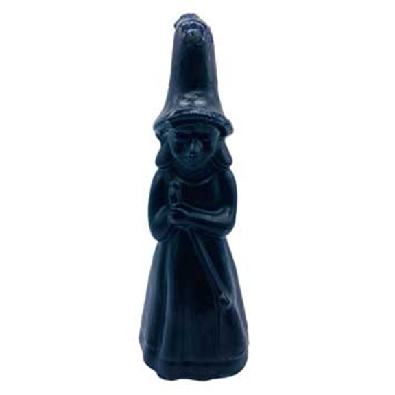 8" Black Witch candle
