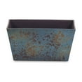 thumbnail image 1 of 8" Blue Recycled Plastic Indoor Outdoor Rectangular Planter Box, 1 of 5