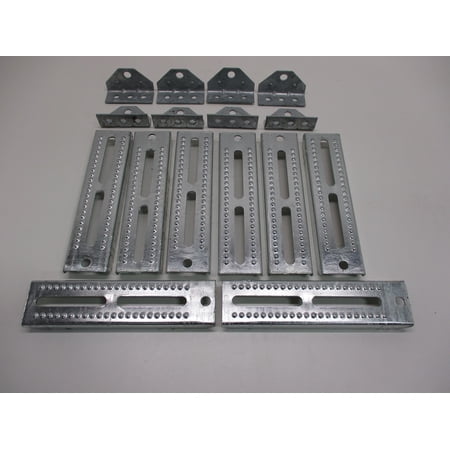 (8) Boat Pontoon Trailer 10" Bolster Bunk Board Adjustable Swivel Bracket Kits