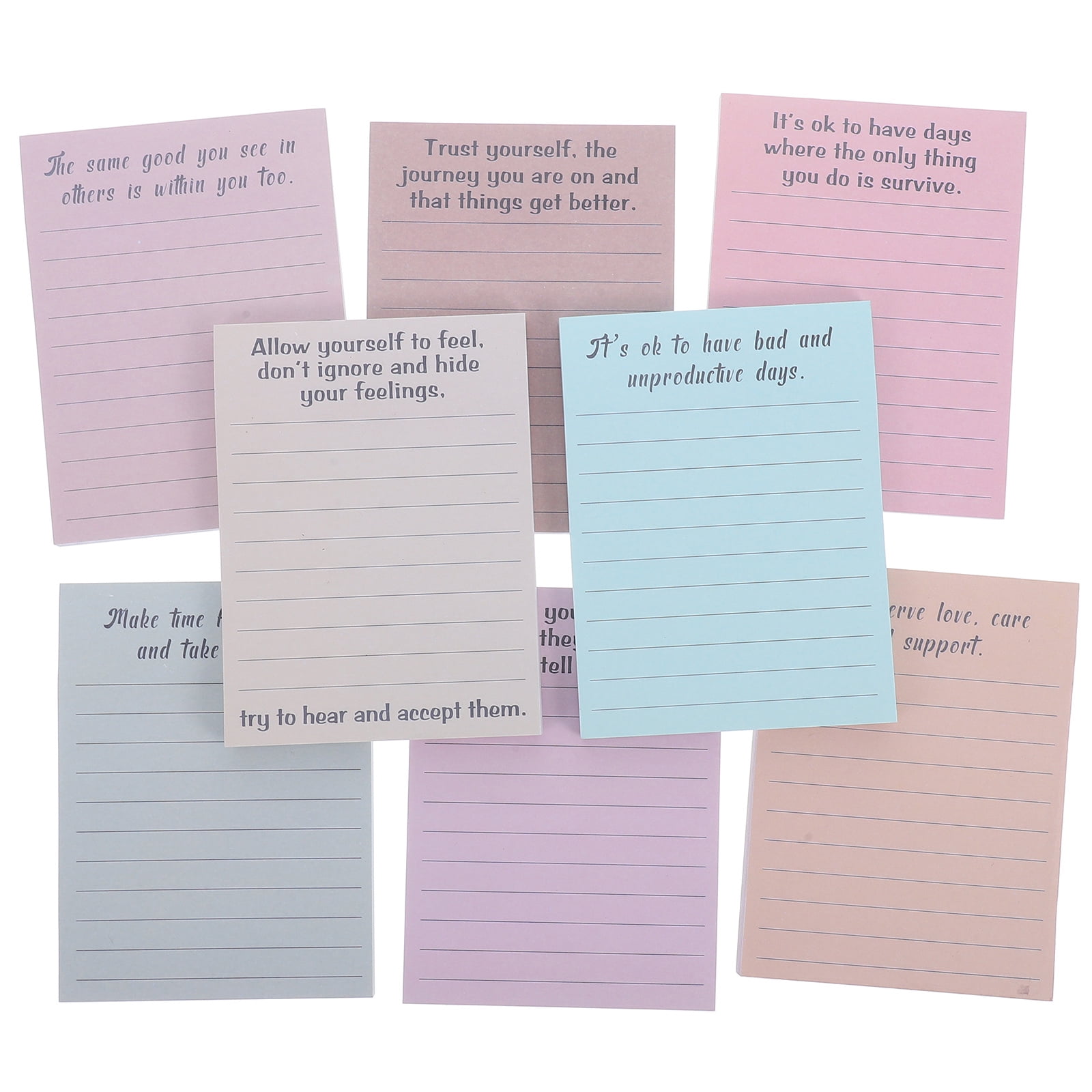 Fun Message Pads 8 Books Of Stationery Portable Note Pads Compact Memo Pads Funny Memo ...