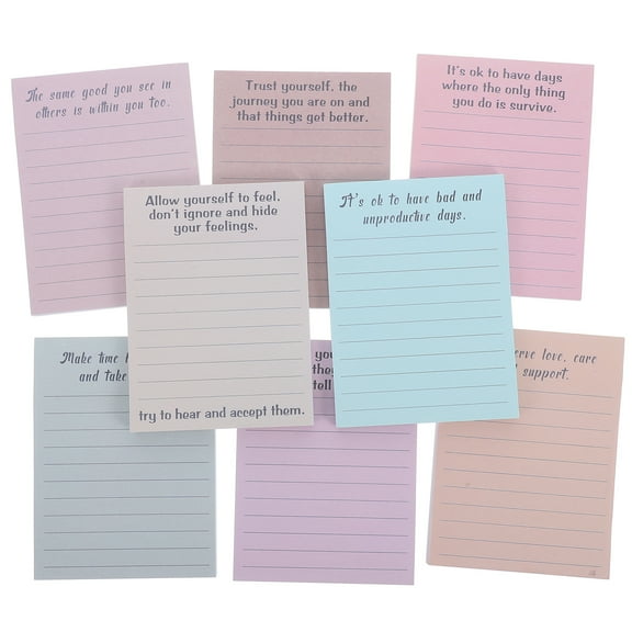 8 Books Of Stationery Portable Note Pads Compact Memo Pads Funny Memo Pads Manager Supplies Tearable Paper Memo Pads Retro Notes Funny Notepad