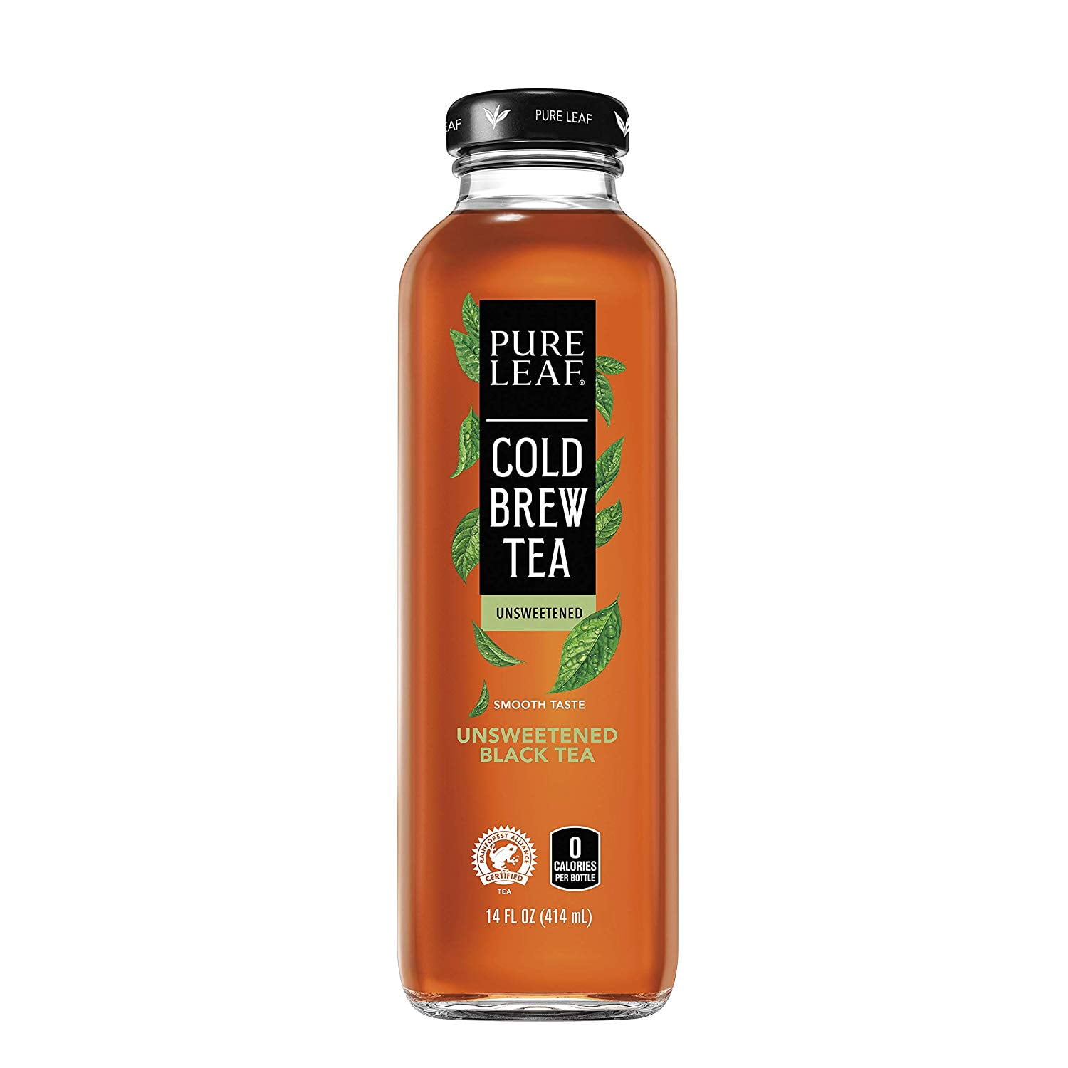 (8 Bottles) Pure Leaf Cold Brew Unsweetened Black Tea, 14 fl oz