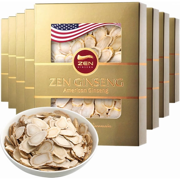 8 Boxes of American Ginseng Slices (4oz/Box)