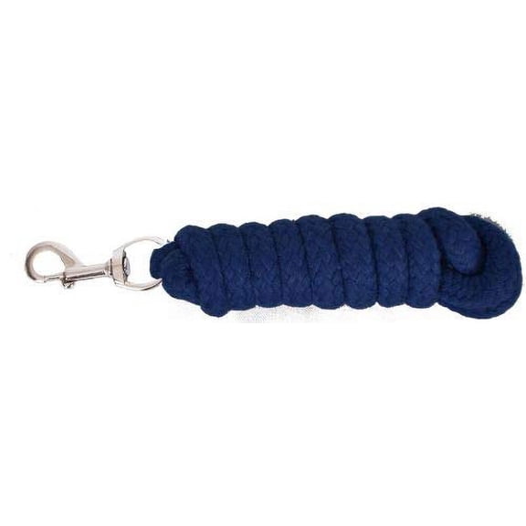 8' Braided Cotton Lead Rope (Black) (Navy)