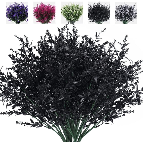 20 Bundles Artificial Fake Flowers, UV Resistant Faux Flowers ...
