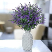 8 Bundles Artificial Flowers Outdoor Uv Resistant Decor