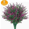 thumbnail image 1 of 8 Bundles Artificial Flowers for Outdoors,UV Resistant Flowers Greenery Outdoor for Decoration Outdoor Hanging Planter Home Garden Decor,D, 1 of 2