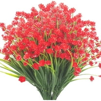 8 Bundles Artificial Outdoors Flowers (Yellow-Daffodil)