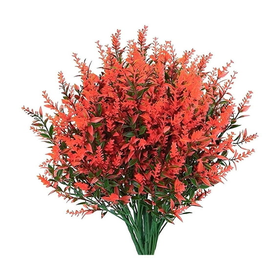8 Bundles Lifelike Artificial Hanging Plants - Indoor & Outdoor Decoration - Faux Flowers for Porches, Gardens, Weddings & Patios - Sunproof Plastic Greenery - Multicolor Arrangements