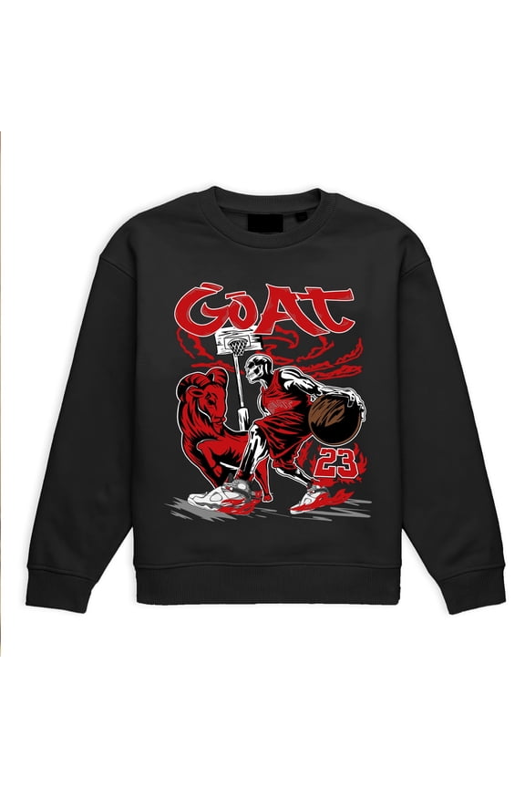 8 Bunny 8s True Red Sweatshirt, The Goat 23, Shirts Match Sneakers