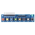 thumbnail image 1 of 8 Buttons Keyboard Module with LED Indicator, 3.3-5V Digital Output Keypad Module with Built-in Pull-up Resistors for ARM Raspberry Pi Arduino Projects, 1 of 13