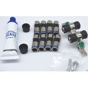8 COMPRESSION -F- CONNECTORS RG6 PERFECT VISION DUAL GROUND BLOCK & DIELECTRIC GREASE KIT