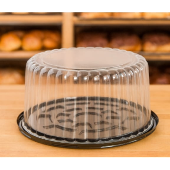 8" - Cake Dome container with Clear Dome Lid - 5.25" Tall - 6ct or 12ct