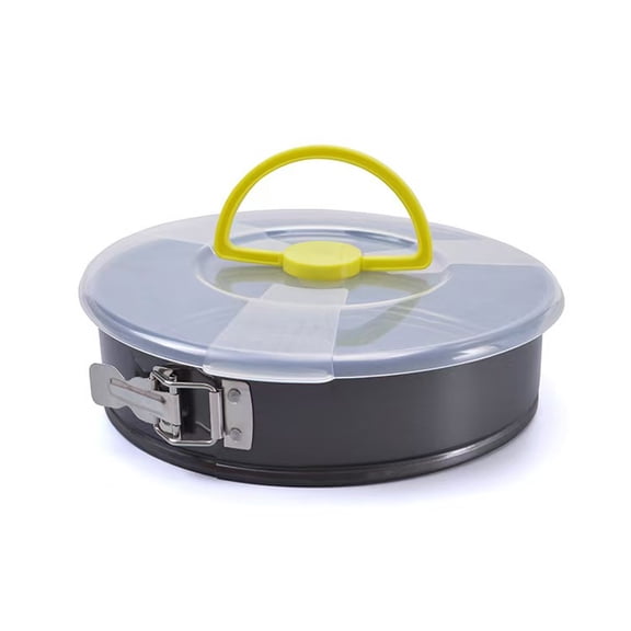 8" Cake Pan with Removable Bottom, Non-Stick Coating, Comes with Handle and Airtight Lid, Ideal for Cheesecake