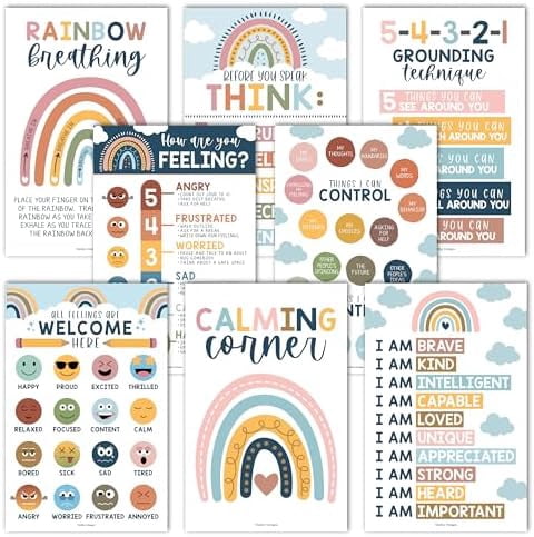 8 Calming Corner Posters For Classroom Must Haves For Teachers - 11x17 ...