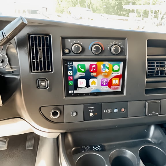 8" Car Radio Stereo Head Unit Fit for Chevrolet for Express 2008-2024 GPS Navigation Bluetooth Backup Camera Input-High-Speed 2GB RAM 32GB ROM - Touchscreen Car Player With Rear View AHD Camera Input