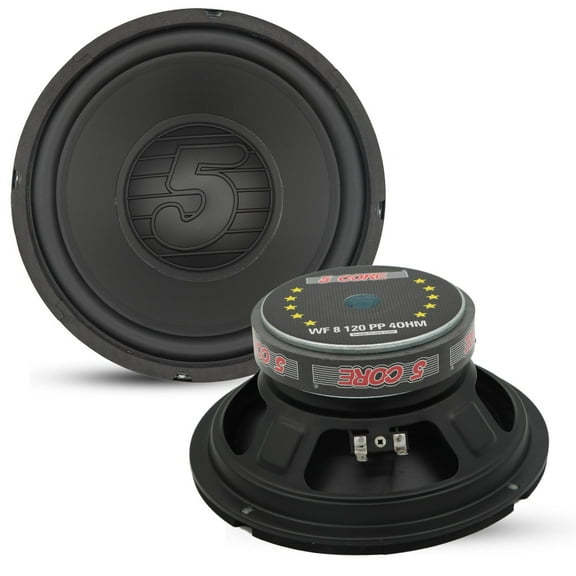 8" Car Subwoofer | 200W Peak | 4 Ohm | 100W RMS | 30oz Magnet | Vented Cooling