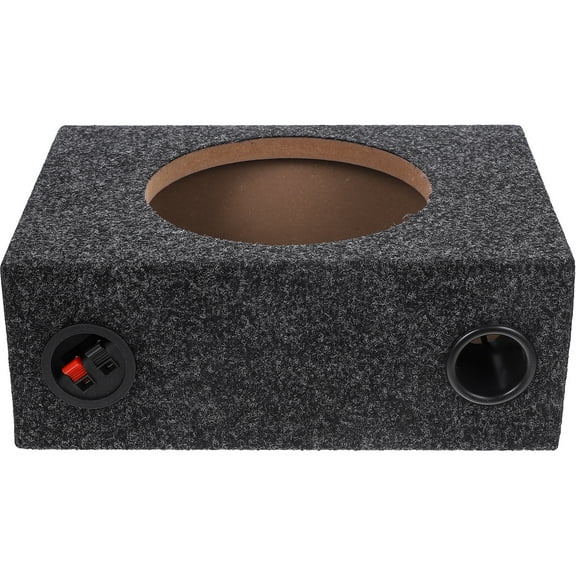 UEETEK Sealed Subwoofer Enclosure Carpeted Black 1Pack