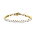 thumbnail image 1 of 8 Carat Diamond Tennis Bracelet in 14K Yellow Gold (7 Inch) - IGI Certified, 1 of 2