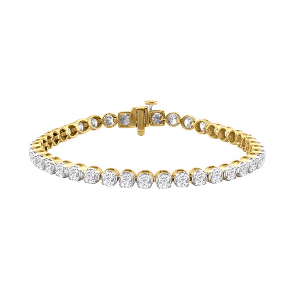 8 Carat Diamond Tennis Bracelet in 14K Yellow Gold (7 Inch)