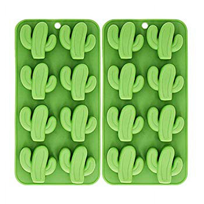 8Cavity Cactus Ice Cube Tray, Cacti Silicone Mold for Chocolate, Candy