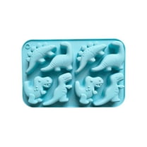 8-Cavity Dinosaur Silicone Mold, for Cake/Chocolate/Jelly/Tarts, Food-Grade, Heat-Resistant, Baking Tool