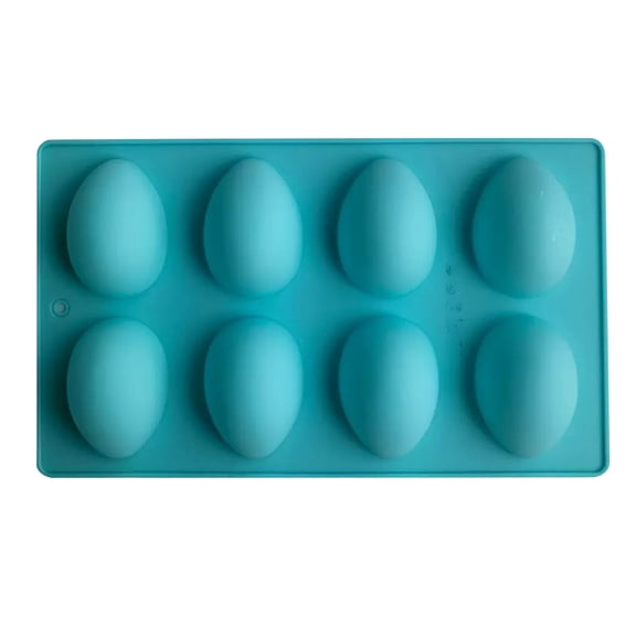 8-Cavity Easter Egg Shape Silicone Molds, Food-Grade Baking Supplies for Diy Cake Decoration
