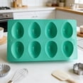 thumbnail image 1 of 8-Cavity Egg Shape Silicone Pan, Versatile Mold for Egg Bites, Cheesecake Cups & DIY Baking Projects, 1 of 6