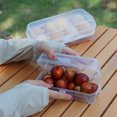 thumbnail image 1 of 8 Cavity Egg Storage Container for Plastic, Stackable Shockproof Egg Holder, Food Storage Box, Kitchen Organizer,For Refrigerator, Camping, Picnic, Travel Clear, 1 of 6