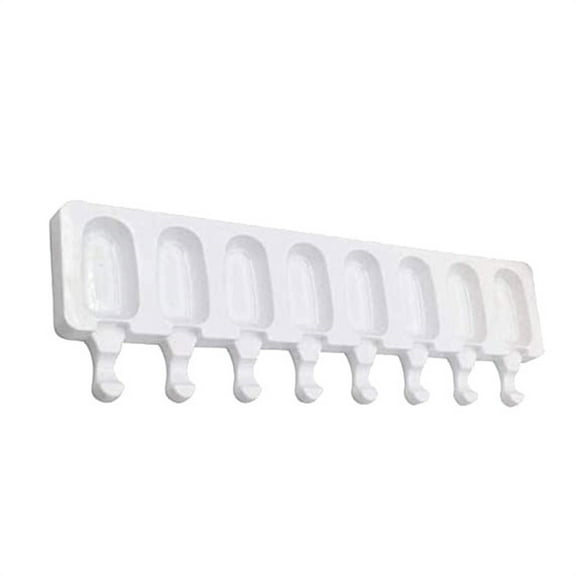 8 Cavity Food Grade Ice Cream Mold,Household Reusable sicle Making Mold,High Low Temperature Resistant Homemade Frozen Dessert Tool