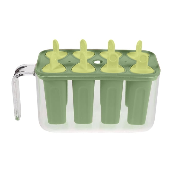 8-Cavity Food Grade Molds, Reusable DIY Ice Pop Maker with Storage Container, Homemade Tray for Freezer (Size/Colour as Pictured)