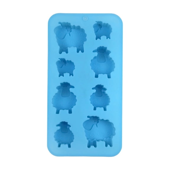 8 Cavity Food Safe Silicone Sheep Molds Silicone Pastry Molds For Baking Chocolate Ice Cubes Pastries Craft DIY Projects