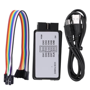 8,Channel 24MHz USB Logic Analyzer, 5pF Input, Data Logging Up To 10T, Ideal For Digital Signal Analysis