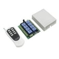 thumbnail image 1 of 8-Channel 433MHz Wireless Remote Control Switch for Relays 12V DC, Learning Code, 1000m Range, 1 of 8