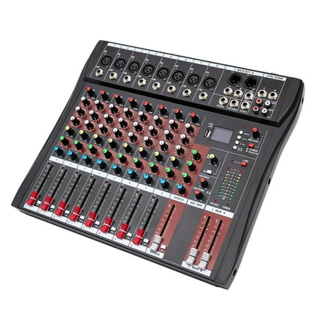 8 Channel Bluetooth Live Studio Audio Mixer Mixing Console Live Studio Mixer