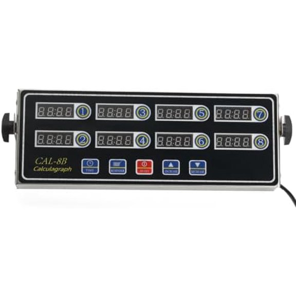 8 Channel Digital Kitchen Timers, LED Display Timer Reminder Loud Alarm Volume Adjustable,Cooking Timer for Restaurant Home, Stainless Steel Waterproof Panel$$Home Decor, Kitchen, & Other
