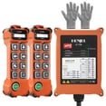 thumbnail image 1 of 8 Channel Industrial Wireless Crane Radio Remote Control 12-65V 12V 24V DC for Electric Chain Hoist Overhead Bridge Travelling Crane Truck Two Transmitter and One Receiver, 1 of 7